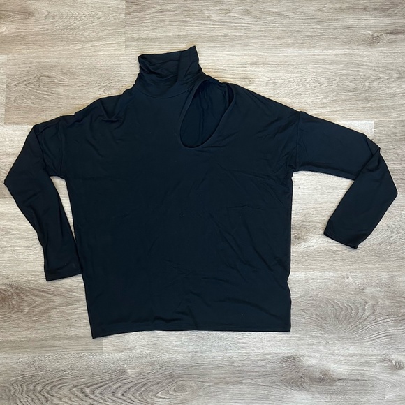 Express Women's Black Allegra Long-Sleeve Turtle Neck Top . Size S. NWT! - Picture 3 of 11